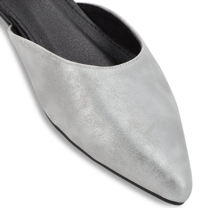 Ballerina Plano Plateado Mujer 54010