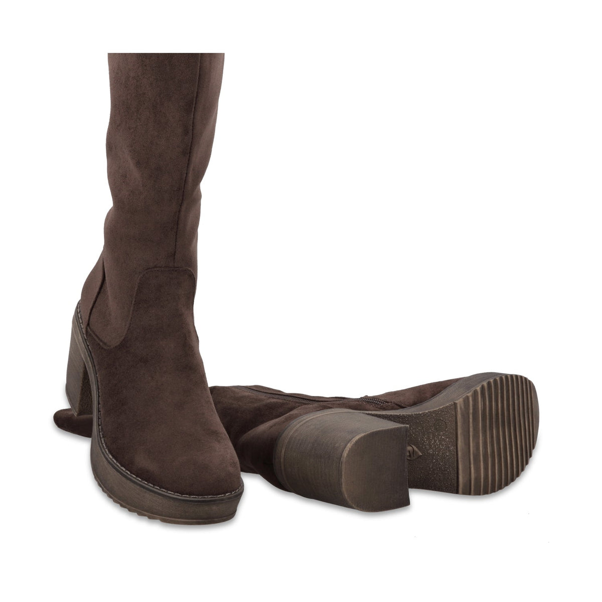 Bota Plataforma Café Mujer 1350132 - Gotta Mexico