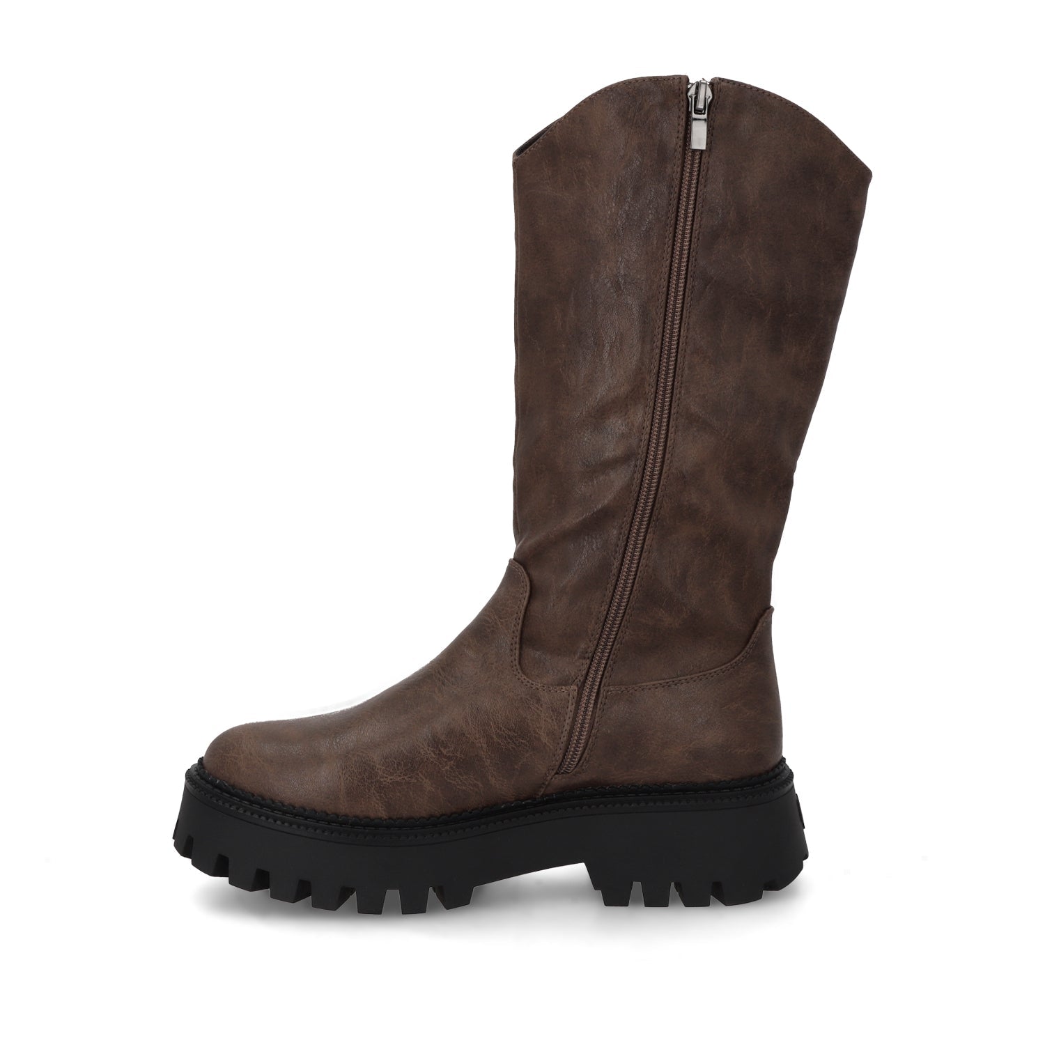 Bota Plataforma Café Mujer 46304 - Gotta Mexico