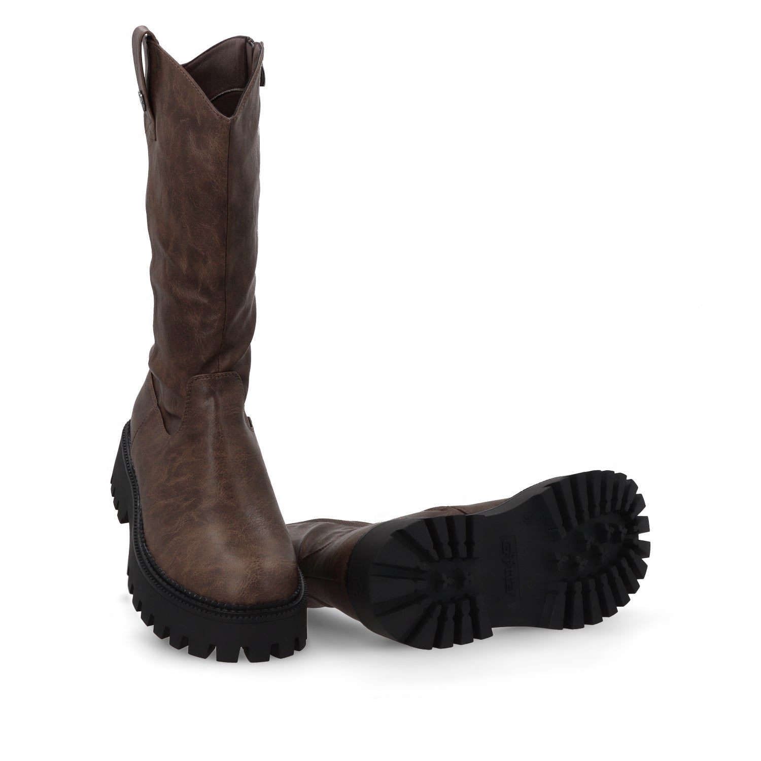 Bota Plataforma Café Mujer 46304 - Gotta Mexico