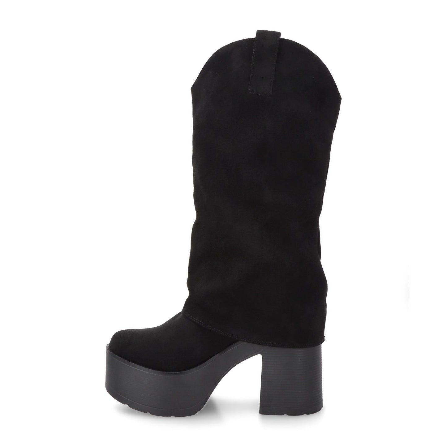 Bota Plataforma Negra Mujer 15039
