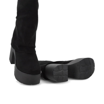Bota Plataforma Negra Mujer 15039