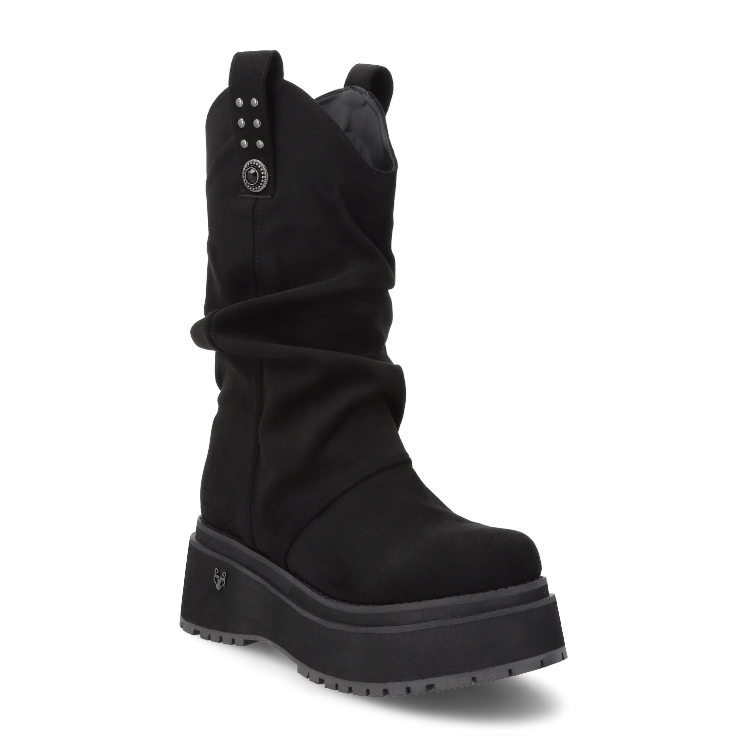Bota Plataforma Negra Mujer 1509C - Gotta Mexico