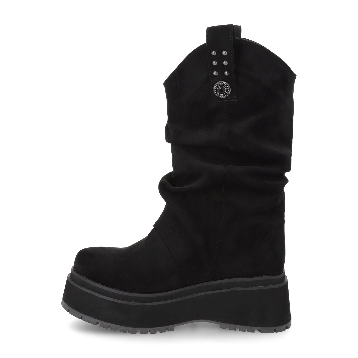 Bota Plataforma Negra Mujer 1509C - Gotta Mexico