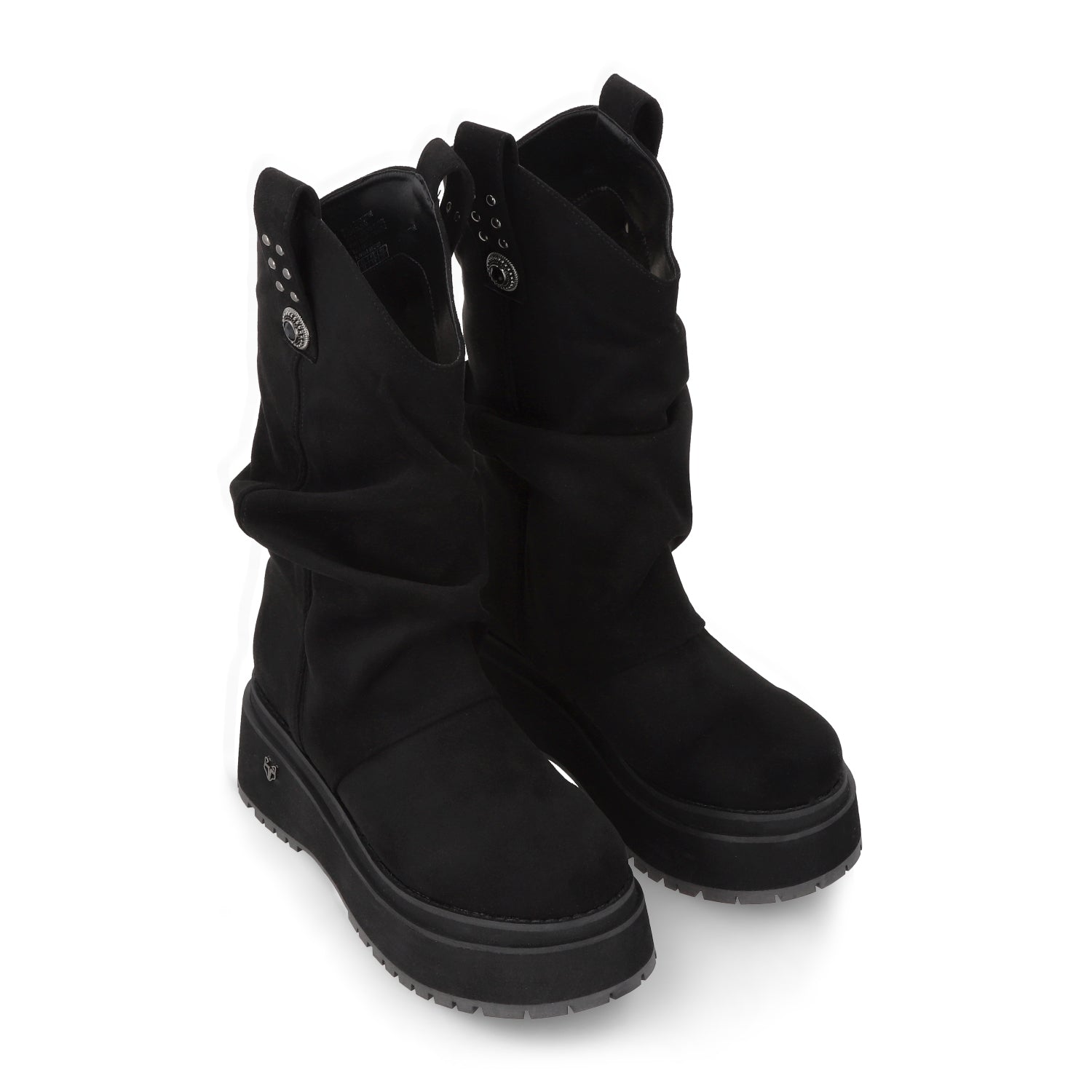 Bota Plataforma Negra Mujer 1509C - Gotta Mexico