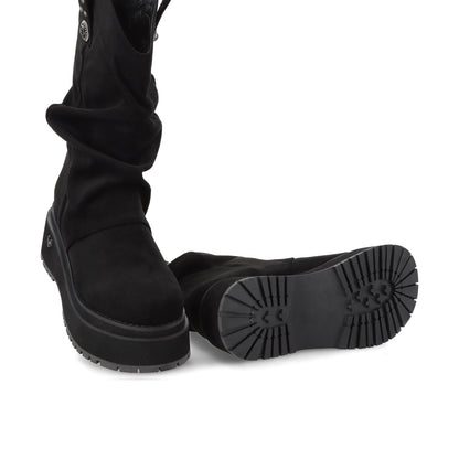 Bota Plataforma Negra Mujer 1509C