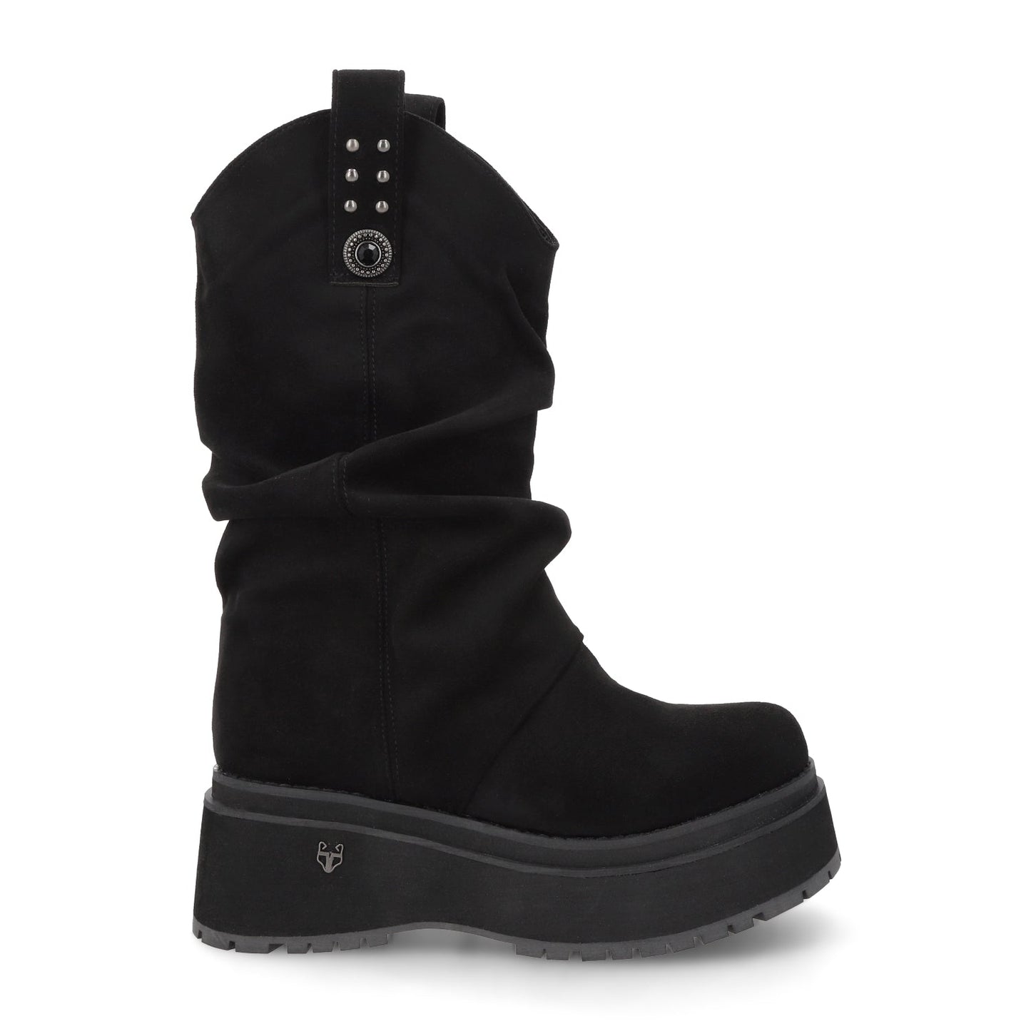 Bota Plataforma Negra Mujer 1509C - Gotta Mexico