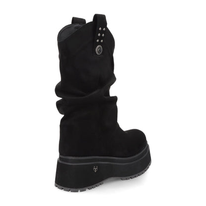 Bota Plataforma Negra Mujer 1509C