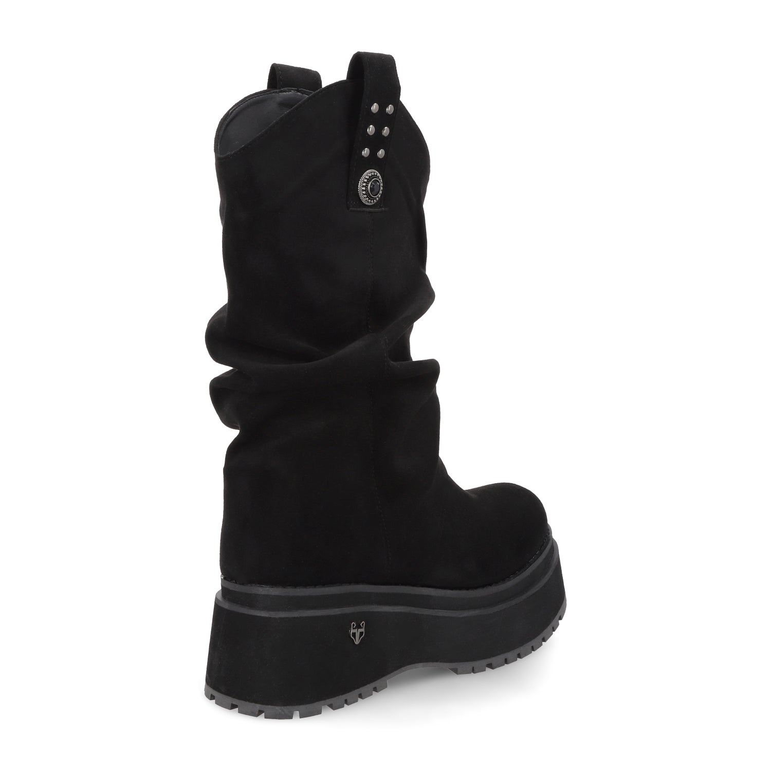 Bota Plataforma Negra Mujer 1509C - Gotta Mexico