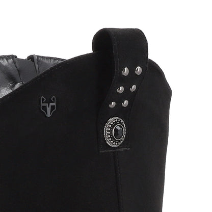 Bota Plataforma Negra Mujer 15170