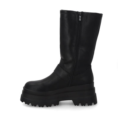 Bota Plataforma Negra Mujer 36037