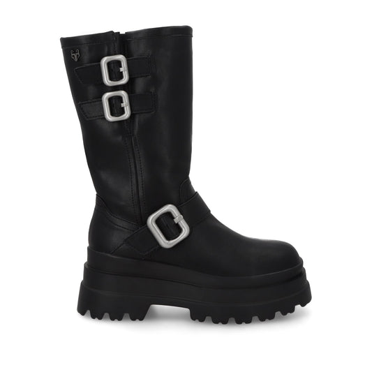Bota Plataforma Negra Mujer 36037 - Gotta Mexico