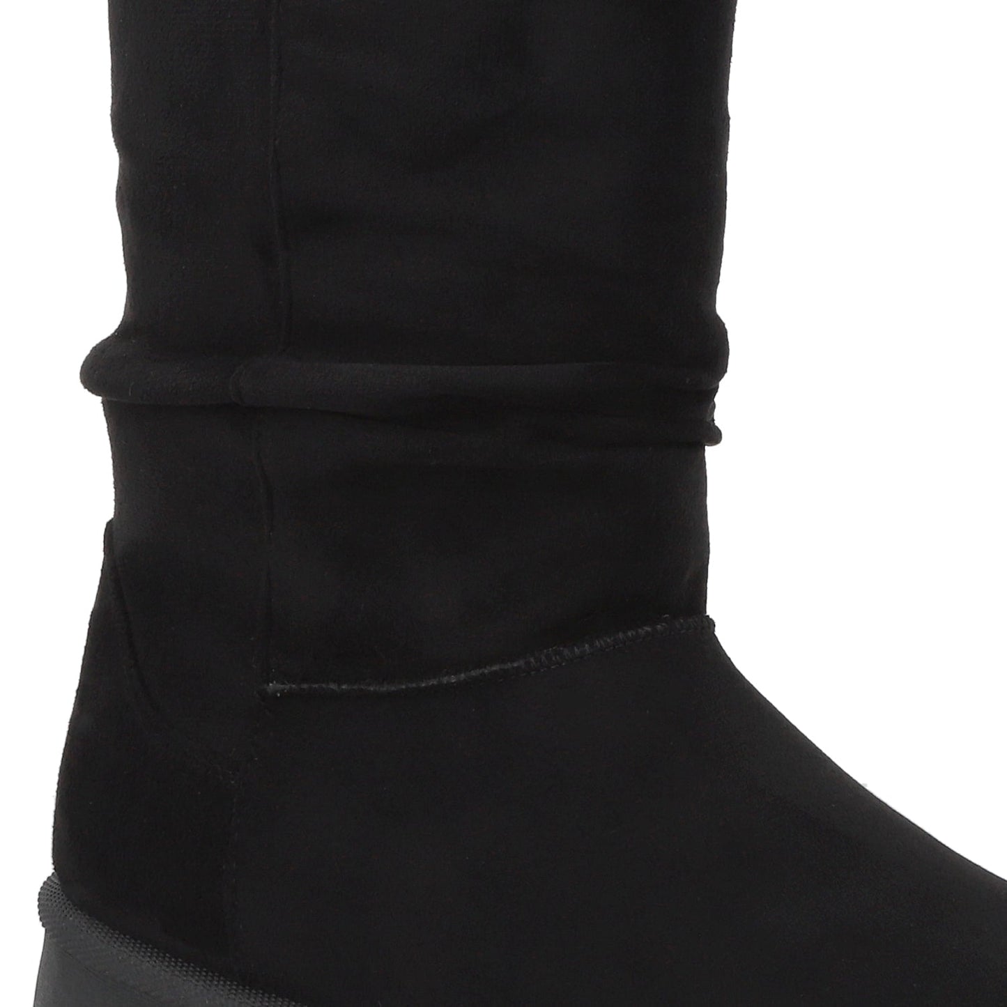 Bota Plataforma Negra Mujer 48114