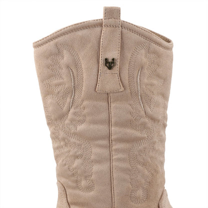 Bota Taco Beige Mujer 23714