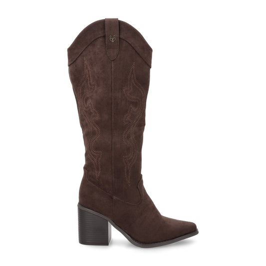 Bota Taco Café Mujer 53782