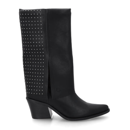 Bota Taco Negra Mujer 33769