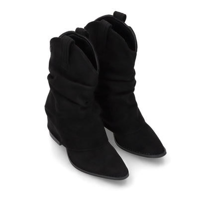 Bota Taco Negra Mujer 53781