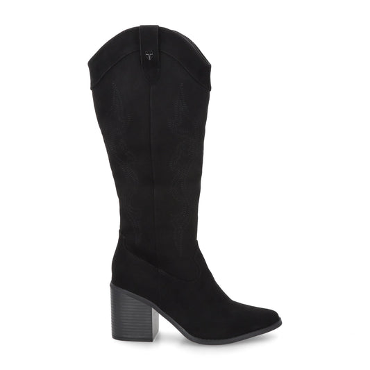 Bota Taco Negra Mujer 53782 - Gotta Mexico