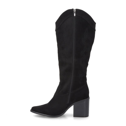 Bota Taco Negra Mujer 53782