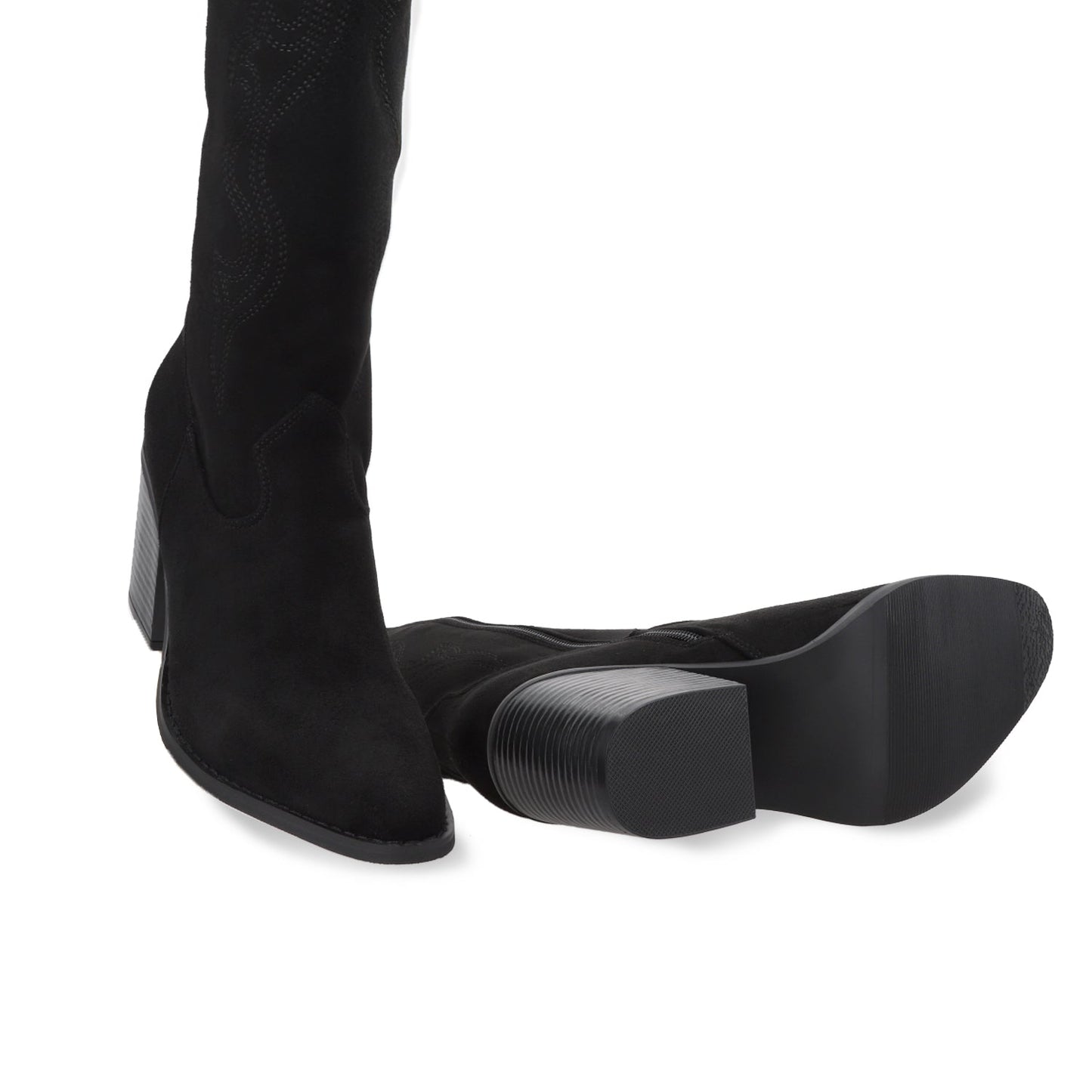 Bota Taco Negra Mujer 53782
