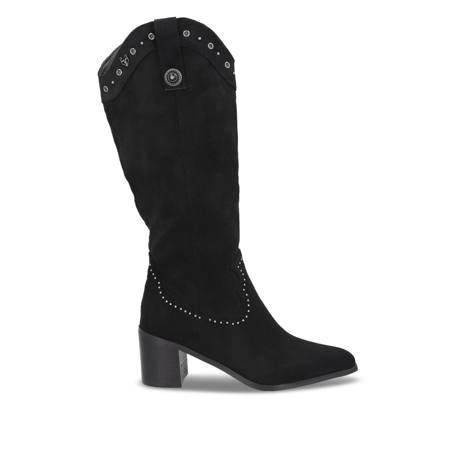 Bota Taco Negra Mujer 55301 - Gotta Mexico