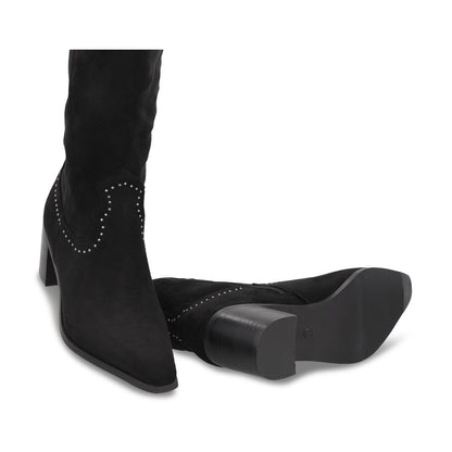 Bota Taco Negra Mujer 55301 - Gotta Mexico