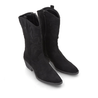 Bota Taco Negro  Mujer 23714