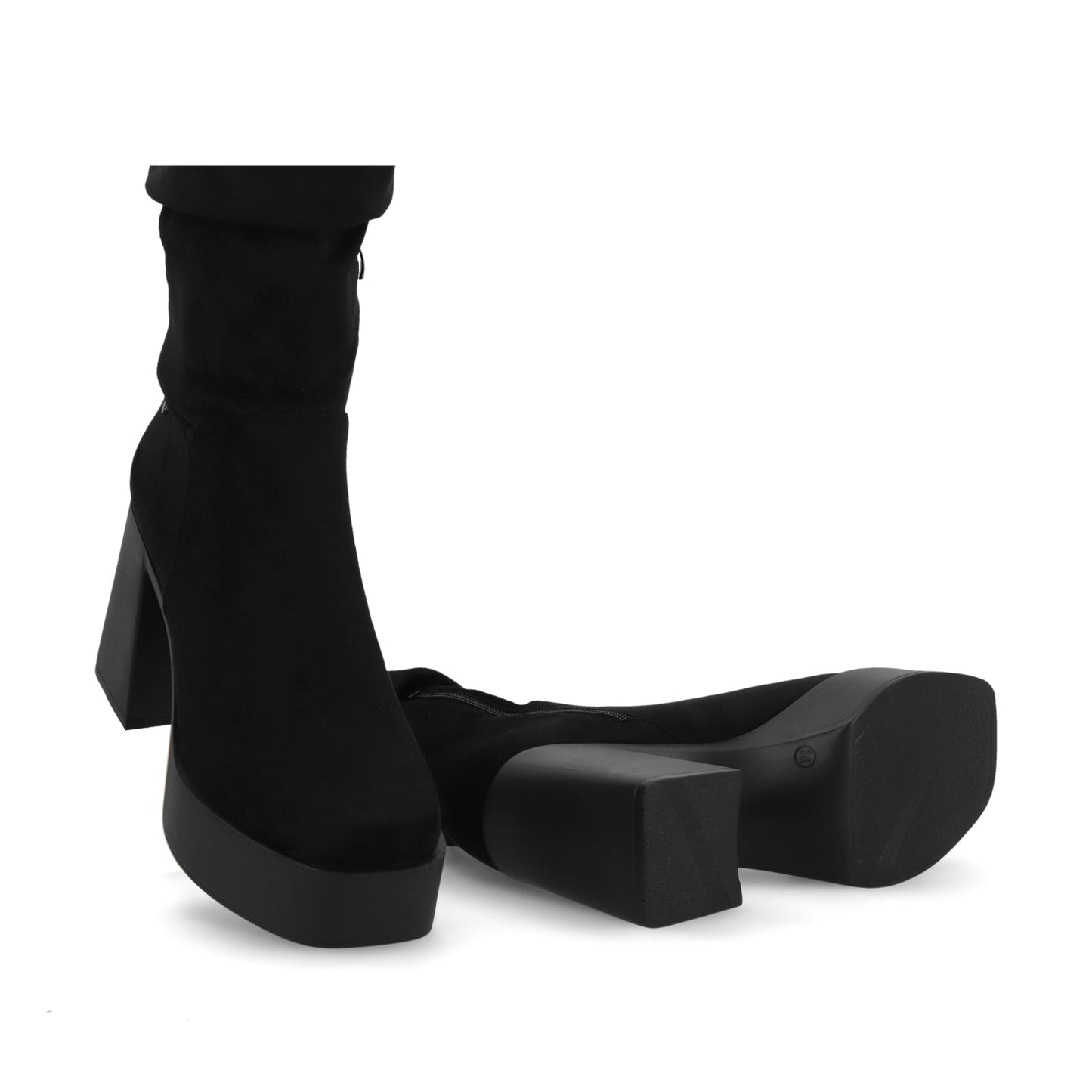 Bota Tacón Negro Mujer 45773