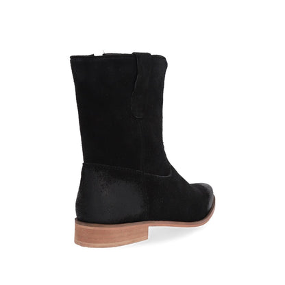 Botín Cuero Negro Mujer 28512