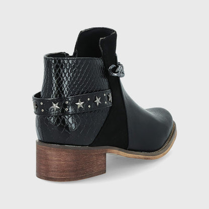 Botín Negro Mujer 13554