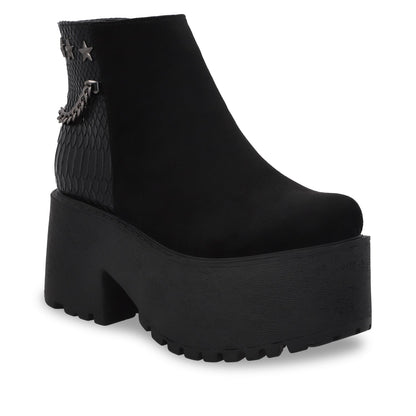 Botín Negro Mujer 15173