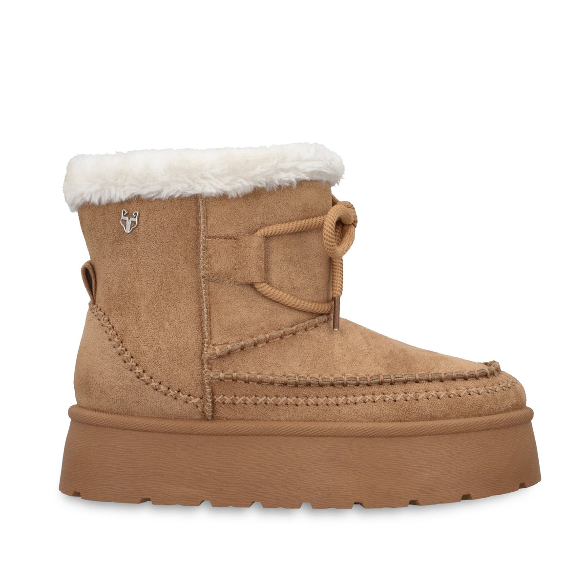 Botin Plataforma Beige Mujer 4811508 - Gotta Mexico