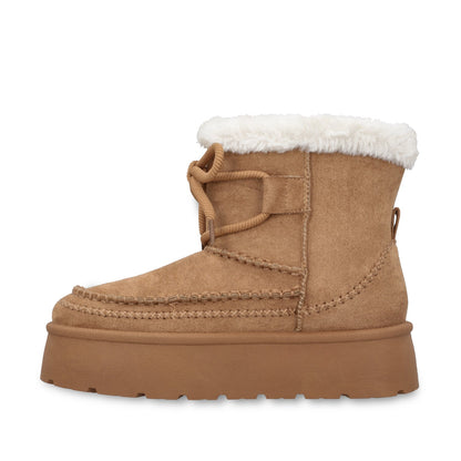Botin Plataforma Beige Mujer 4811508 - Gotta Mexico