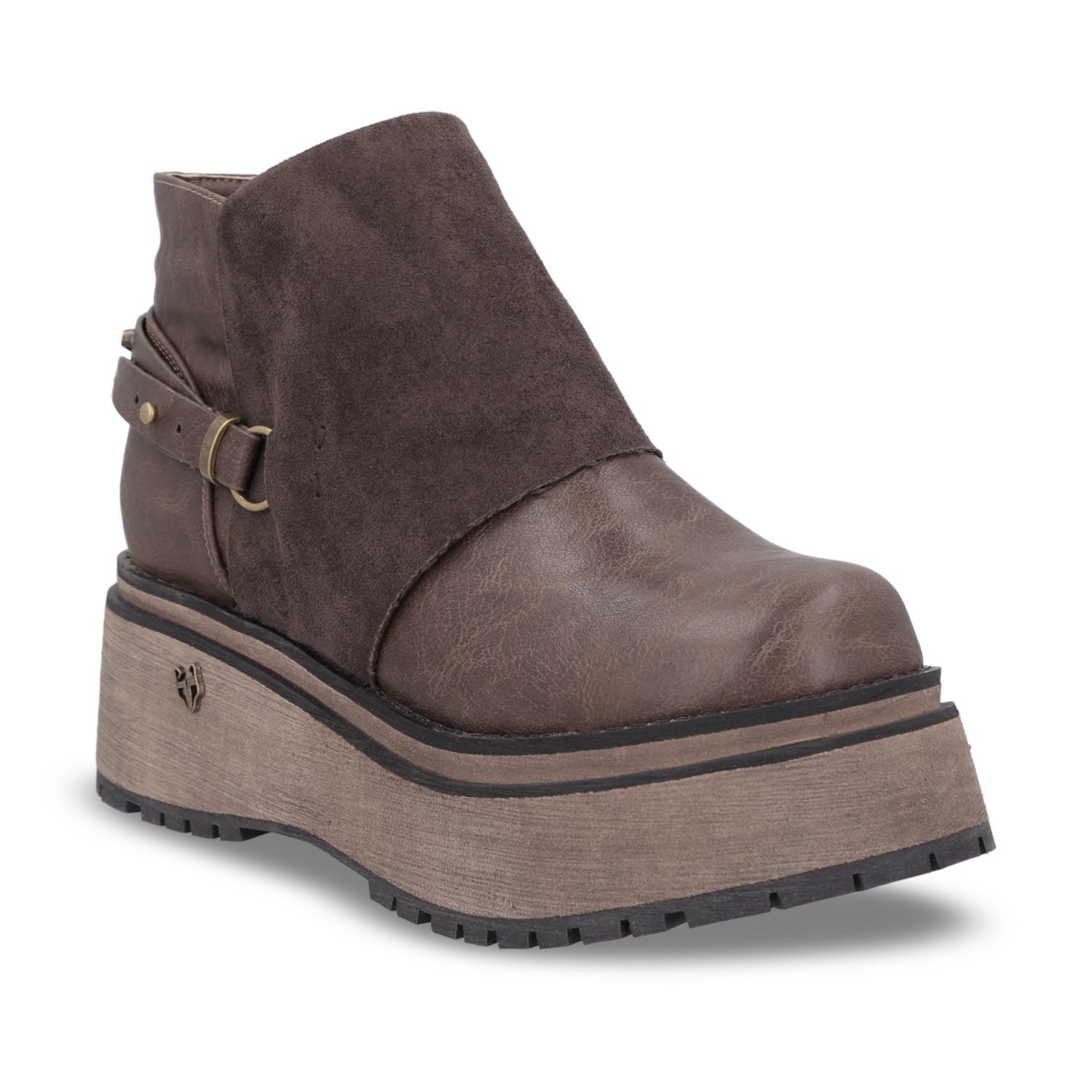Botin Plataforma Café Mujer 1509B - Gotta Mexico