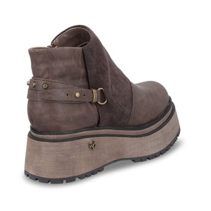 Botin Plataforma Café Mujer 1509B - Gotta Mexico