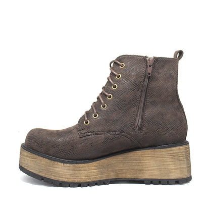 Botín Plataforma Café Mujer 15111