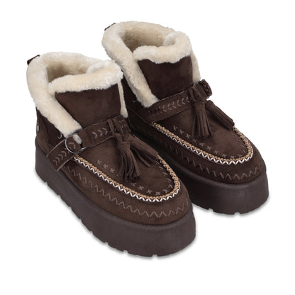 Botin Plataforma Café Mujer 4811753 - Gotta Mexico