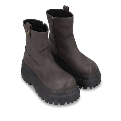 Botin Plataforma Café Mujer 55292