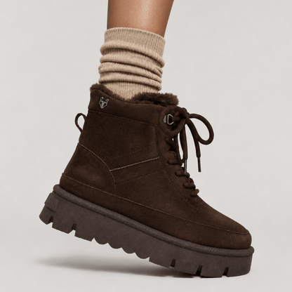 Botin Plataforma Café Mujer 6804053