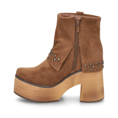 Botin Plataforma Camel Mujer 15045 - Gotta Mexico
