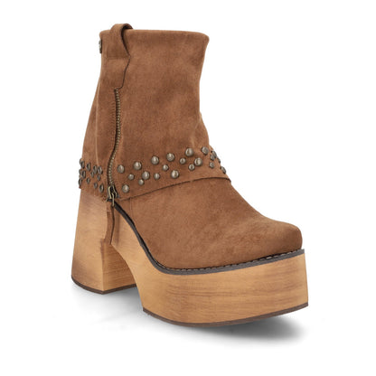 Botin Plataforma Camel Mujer 15045 - Gotta Mexico
