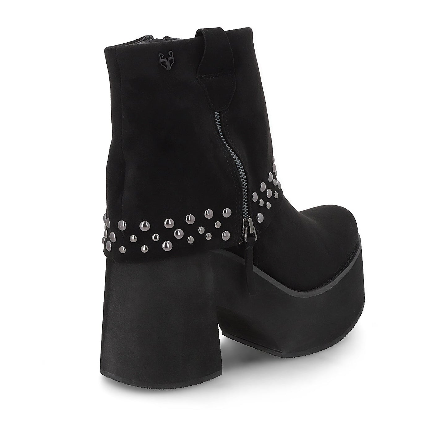 Botin Plataforma Negro Mujer 15045