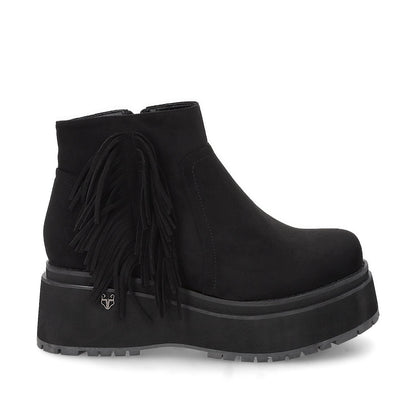 Botin Plataforma Negro Mujer 1509A