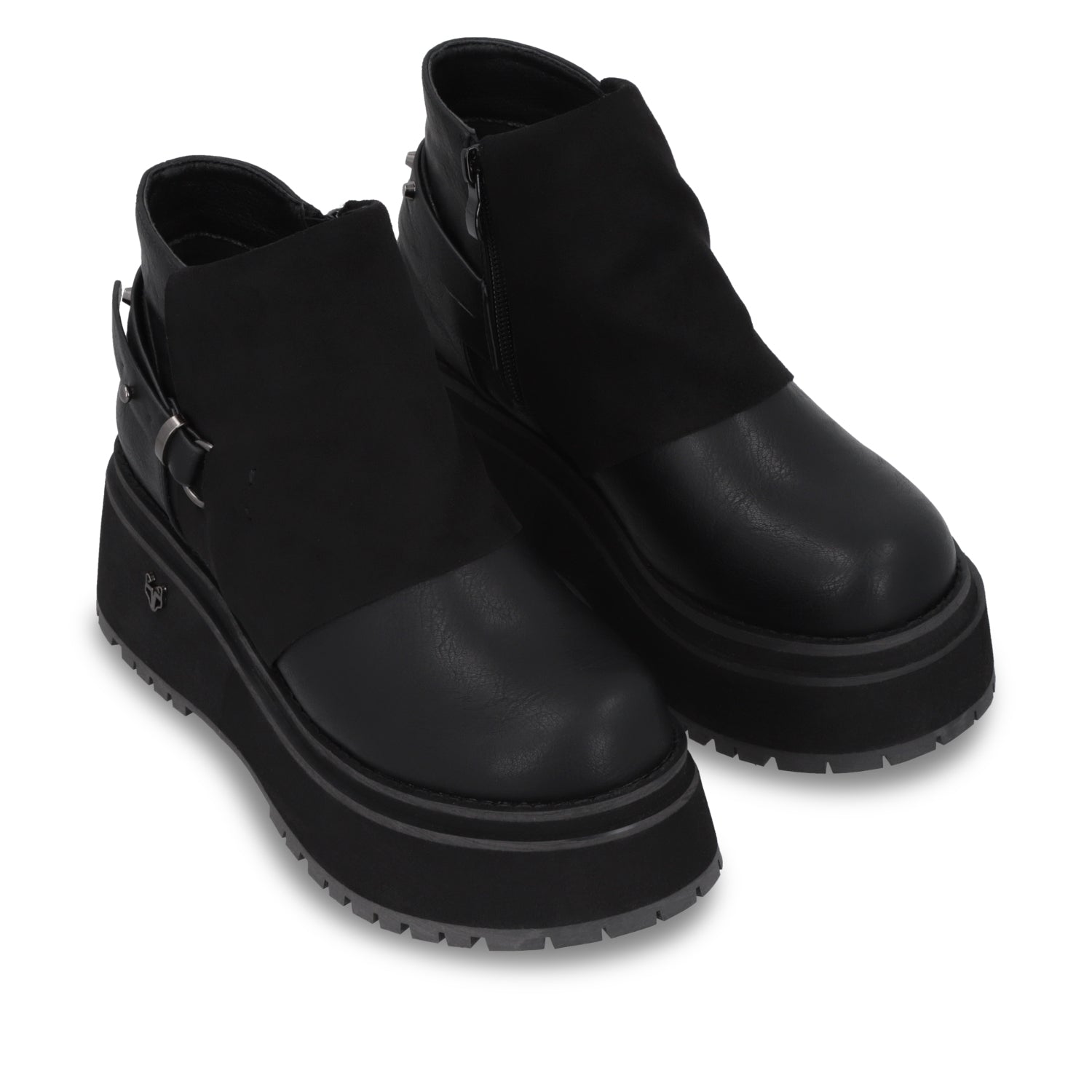 Botin Plataforma Negro Mujer 1509B - Gotta Mexico