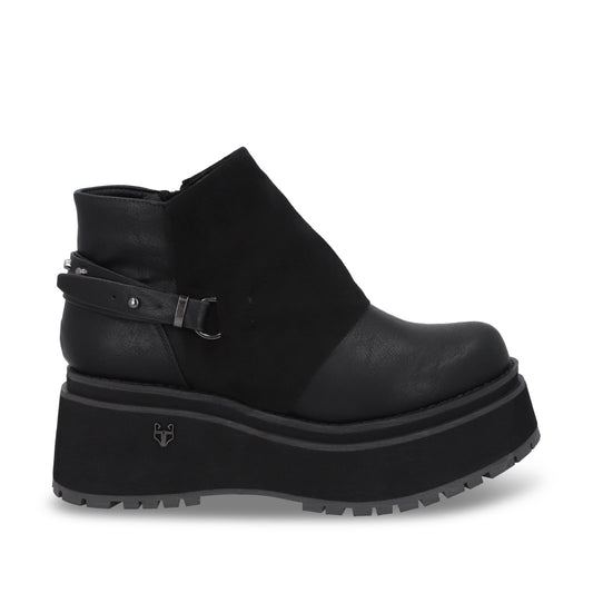 Botin Plataforma Negro Mujer 1509B - Gotta Mexico