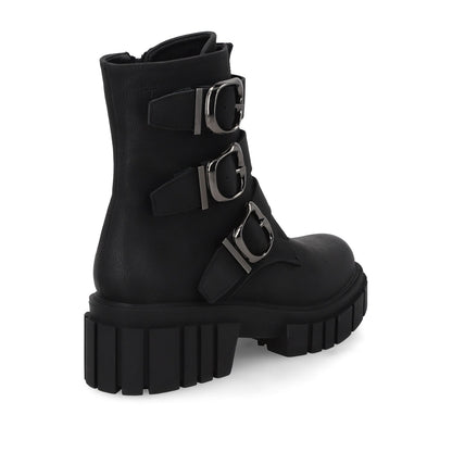 Botin Plataforma Negro Mujer 35934