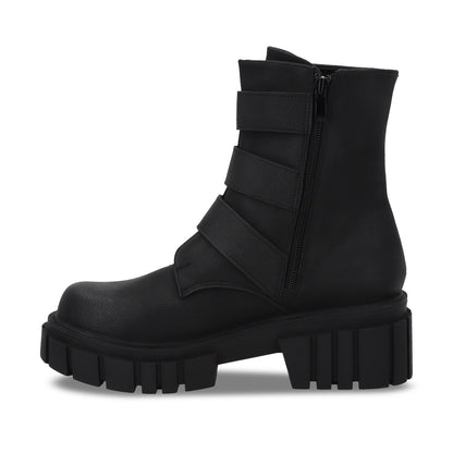 Botin Plataforma Negro Mujer 35934