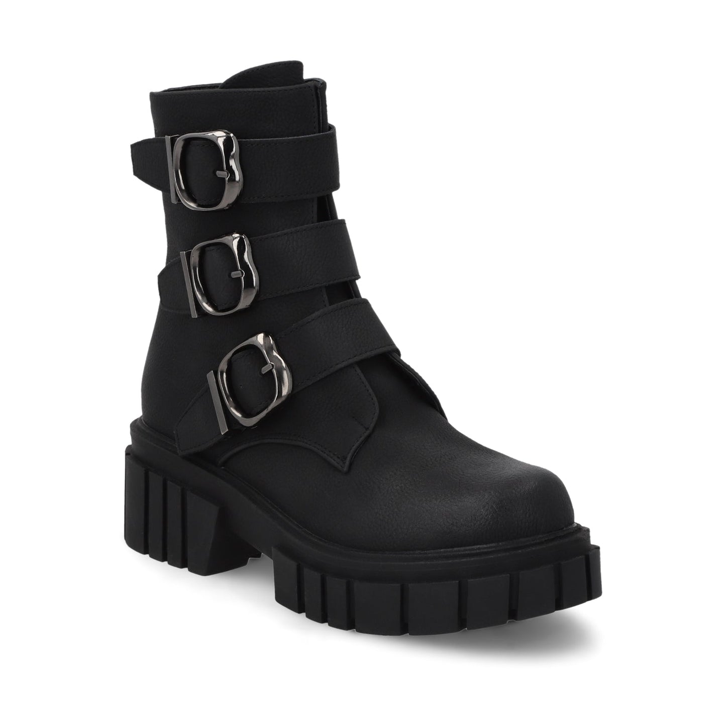 Botin Plataforma Negro Mujer 35934