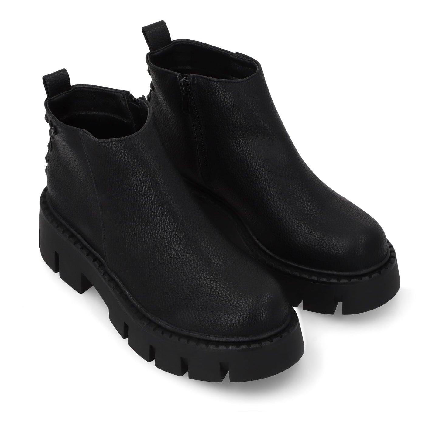 Botin Plataforma Negro Mujer 55260