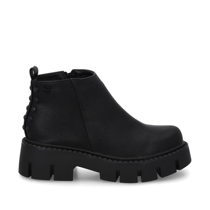 Botin Plataforma Negro Mujer 55260